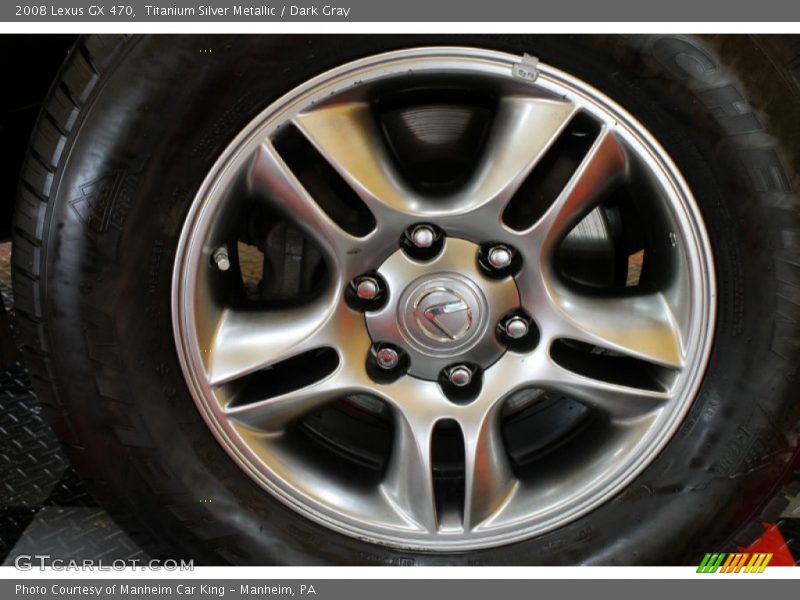 Titanium Silver Metallic / Dark Gray 2008 Lexus GX 470