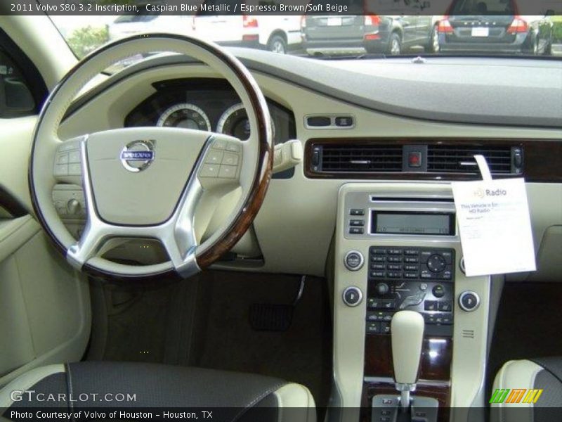 Caspian Blue Metallic / Espresso Brown/Soft Beige 2011 Volvo S80 3.2 Inscription