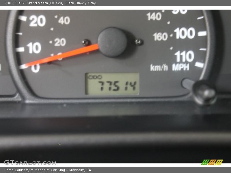 Black Onyx / Gray 2002 Suzuki Grand Vitara JLX 4x4