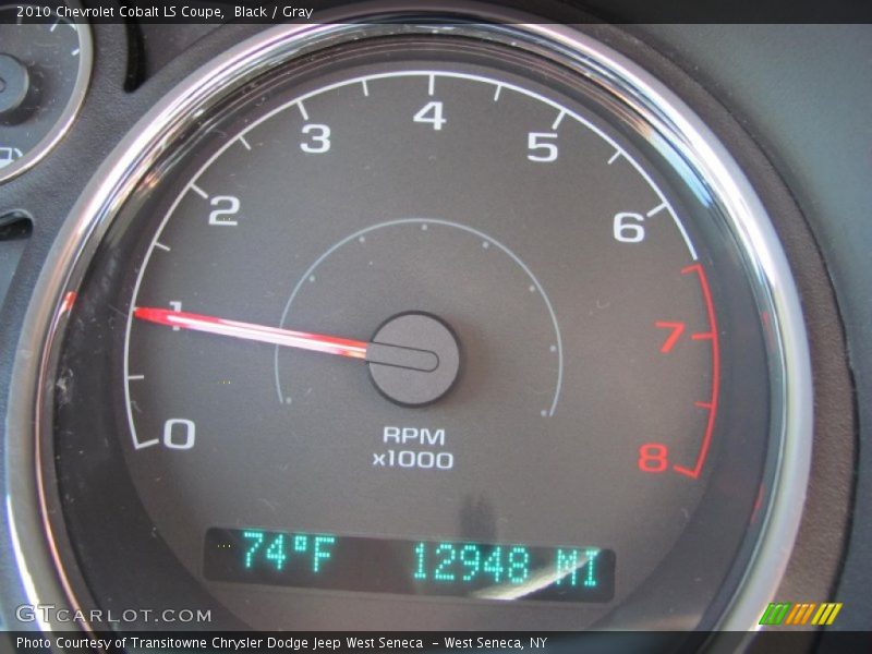 Black / Gray 2010 Chevrolet Cobalt LS Coupe