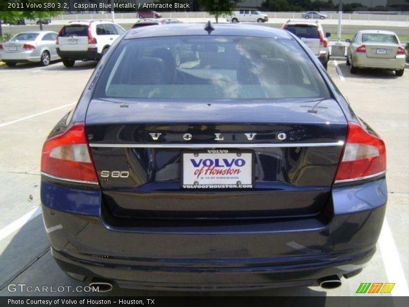 Caspian Blue Metallic / Anthracite Black 2011 Volvo S80 3.2