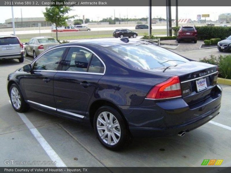 Caspian Blue Metallic / Anthracite Black 2011 Volvo S80 3.2