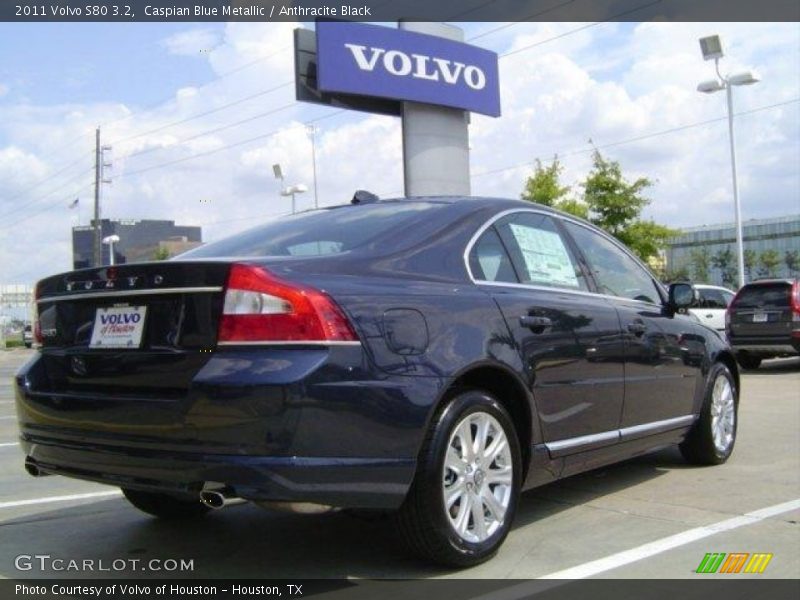 Caspian Blue Metallic / Anthracite Black 2011 Volvo S80 3.2