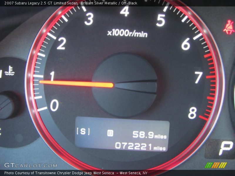 Brilliant Silver Metallic / Off-Black 2007 Subaru Legacy 2.5 GT Limited Sedan