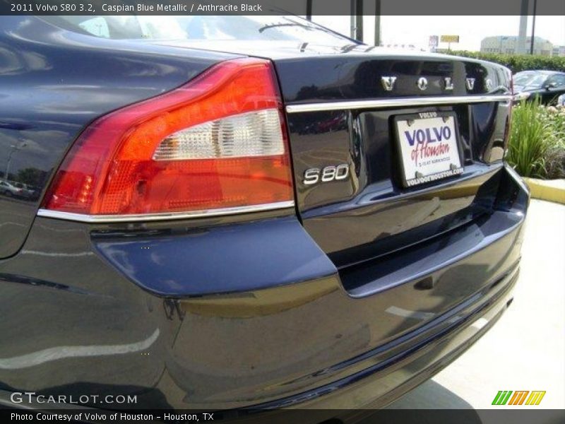 Caspian Blue Metallic / Anthracite Black 2011 Volvo S80 3.2