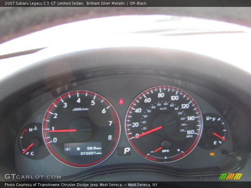 Brilliant Silver Metallic / Off-Black 2007 Subaru Legacy 2.5 GT Limited Sedan