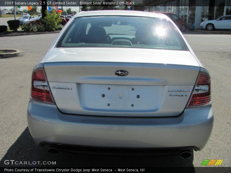 Brilliant Silver Metallic / Off-Black 2007 Subaru Legacy 2.5 GT Limited Sedan