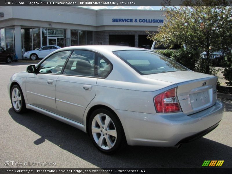 Brilliant Silver Metallic / Off-Black 2007 Subaru Legacy 2.5 GT Limited Sedan