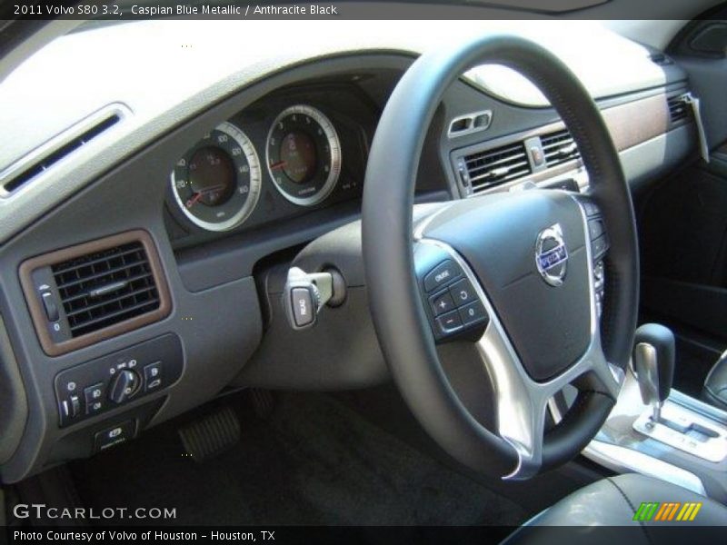 Caspian Blue Metallic / Anthracite Black 2011 Volvo S80 3.2