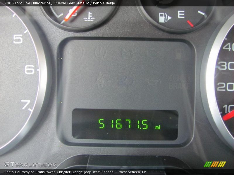 Pueblo Gold Metallic / Pebble Beige 2006 Ford Five Hundred SE
