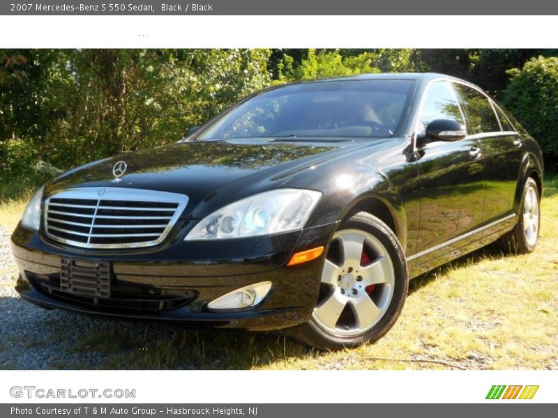Black / Black 2007 Mercedes-Benz S 550 Sedan