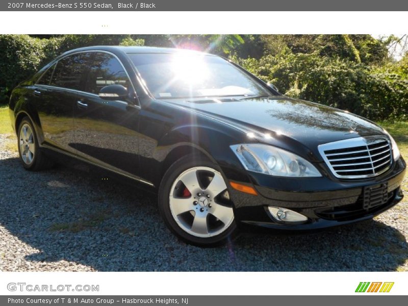 Black / Black 2007 Mercedes-Benz S 550 Sedan