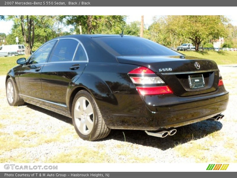 Black / Black 2007 Mercedes-Benz S 550 Sedan