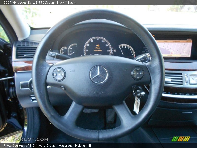 Black / Black 2007 Mercedes-Benz S 550 Sedan