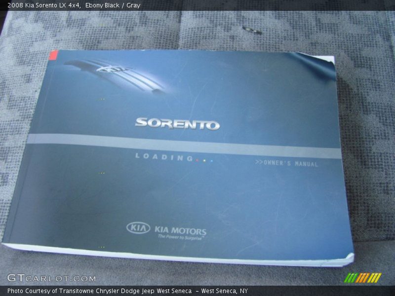 Ebony Black / Gray 2008 Kia Sorento LX 4x4