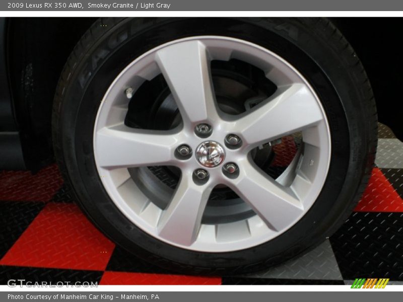 Smokey Granite / Light Gray 2009 Lexus RX 350 AWD