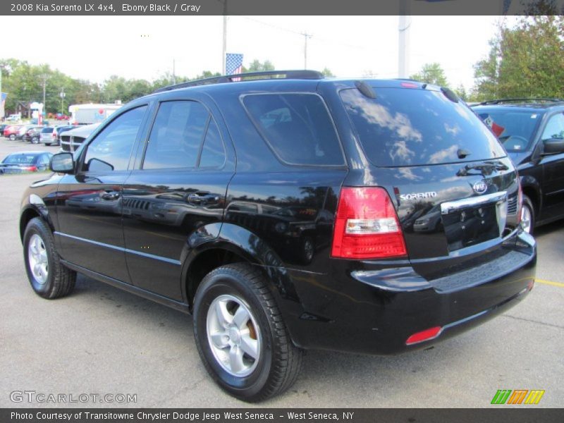 Ebony Black / Gray 2008 Kia Sorento LX 4x4