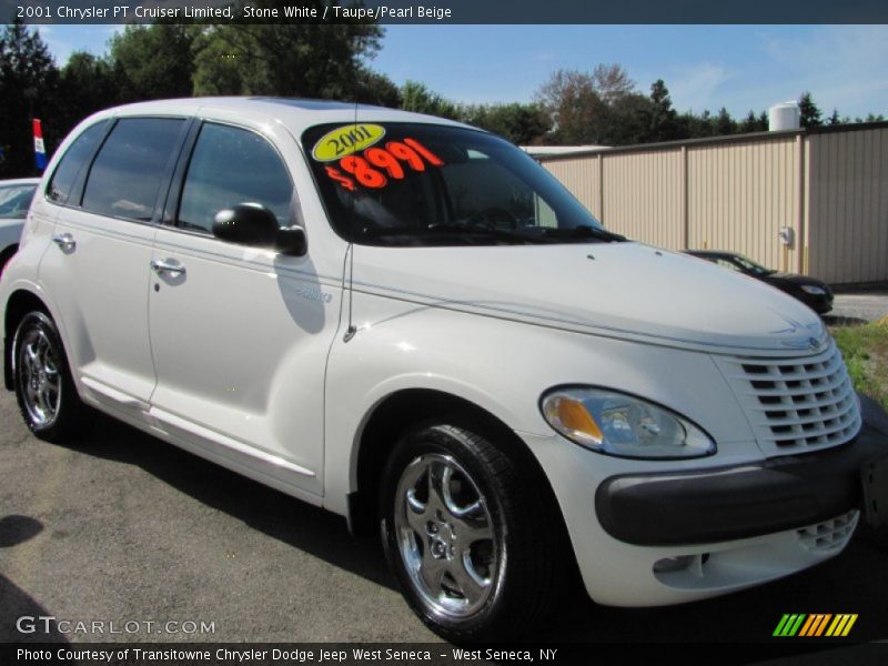 Stone White / Taupe/Pearl Beige 2001 Chrysler PT Cruiser Limited
