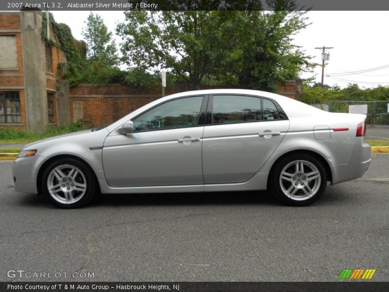 Alabaster Silver Metallic / Ebony 2007 Acura TL 3.2