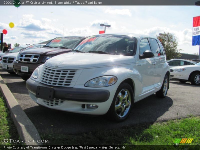 Stone White / Taupe/Pearl Beige 2001 Chrysler PT Cruiser Limited
