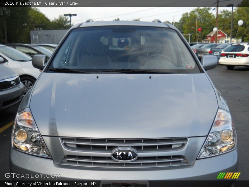 Clear Silver / Gray 2010 Kia Sedona LX