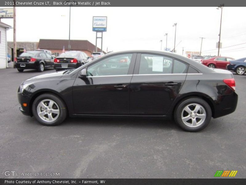 Black Granite Metallic / Jet Black 2011 Chevrolet Cruze LT