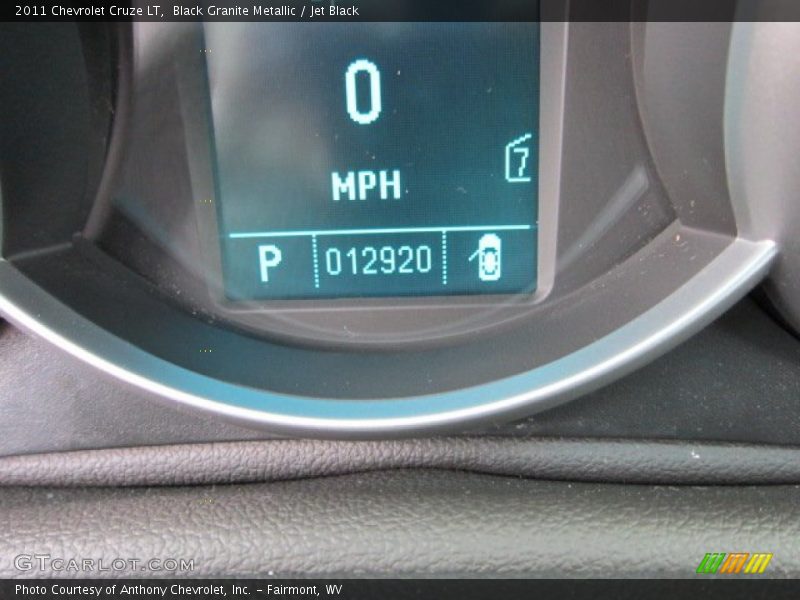 Black Granite Metallic / Jet Black 2011 Chevrolet Cruze LT