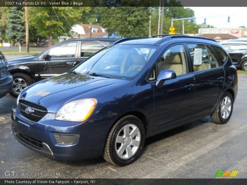 Velvet Blue / Beige 2007 Kia Rondo LX V6