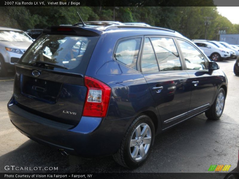 Velvet Blue / Beige 2007 Kia Rondo LX V6