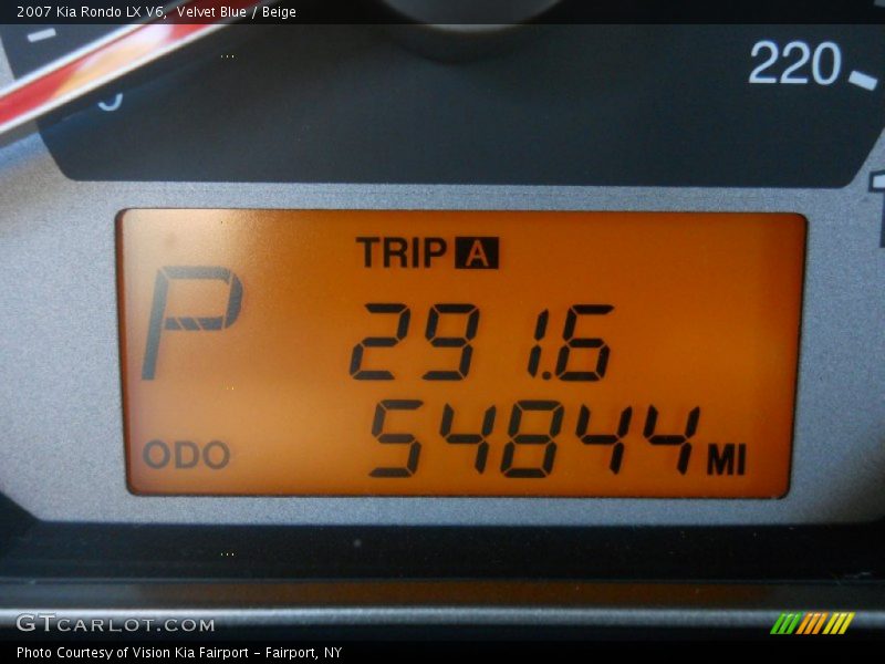 Velvet Blue / Beige 2007 Kia Rondo LX V6