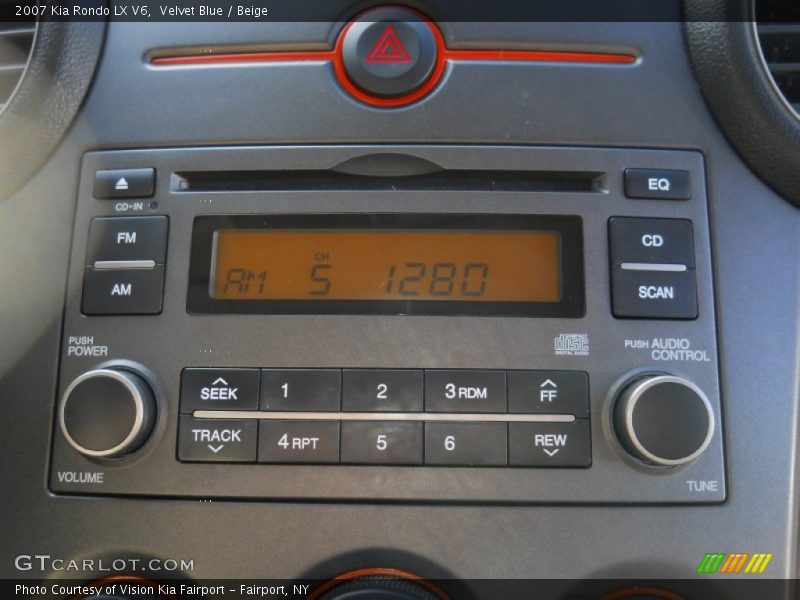 Velvet Blue / Beige 2007 Kia Rondo LX V6