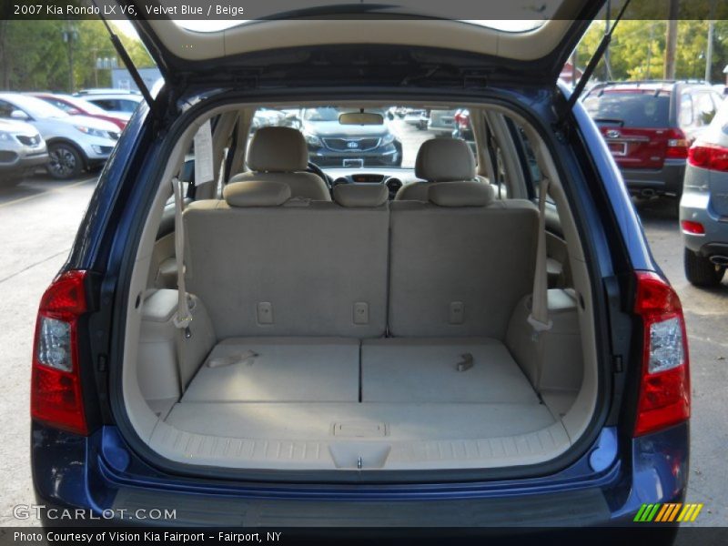 Velvet Blue / Beige 2007 Kia Rondo LX V6