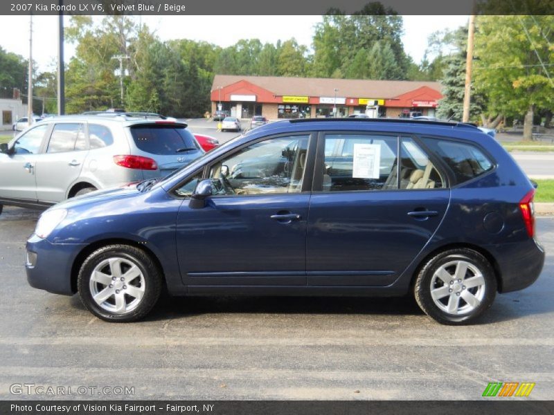 Velvet Blue / Beige 2007 Kia Rondo LX V6