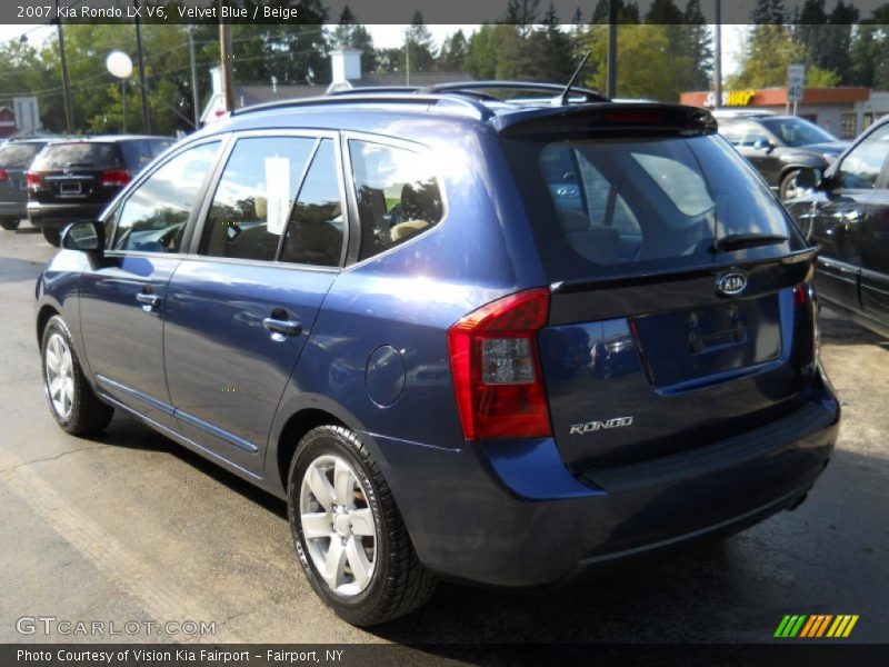 Velvet Blue / Beige 2007 Kia Rondo LX V6
