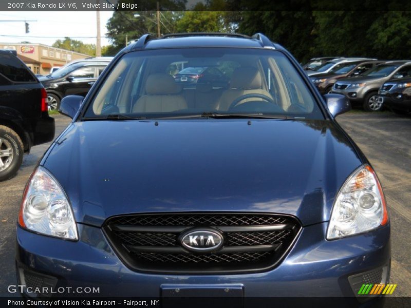 Velvet Blue / Beige 2007 Kia Rondo LX V6