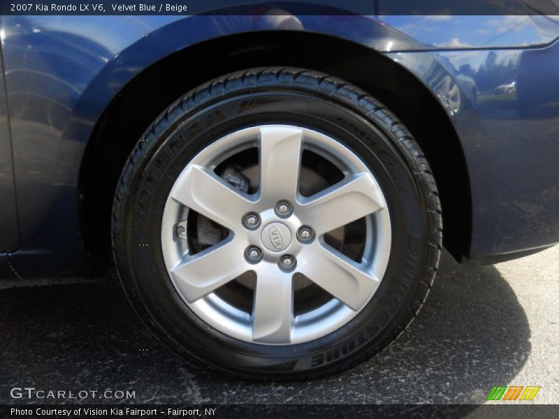 Velvet Blue / Beige 2007 Kia Rondo LX V6