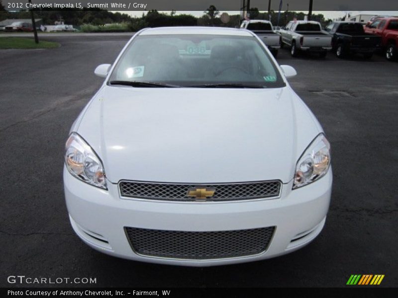 Summit White / Gray 2012 Chevrolet Impala LS