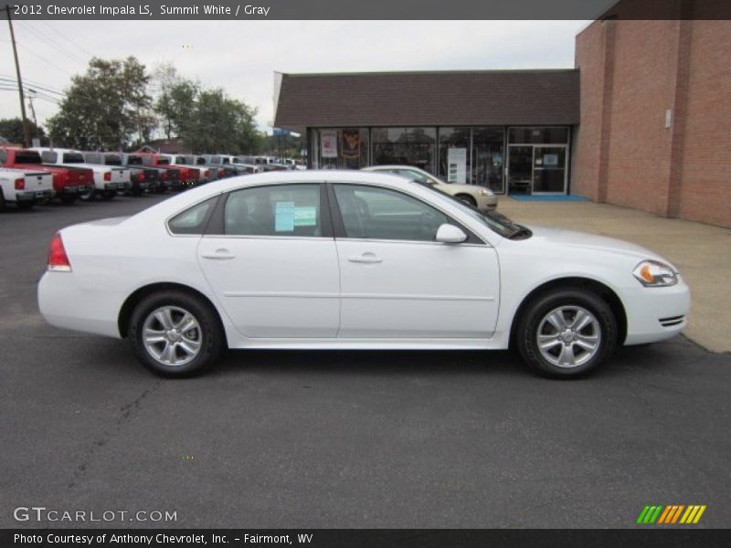 Summit White / Gray 2012 Chevrolet Impala LS