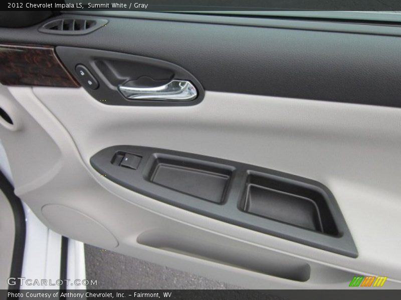 Summit White / Gray 2012 Chevrolet Impala LS