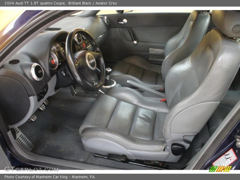 Brilliant Black / Aviator Grey 2004 Audi TT 1.8T quattro Coupe