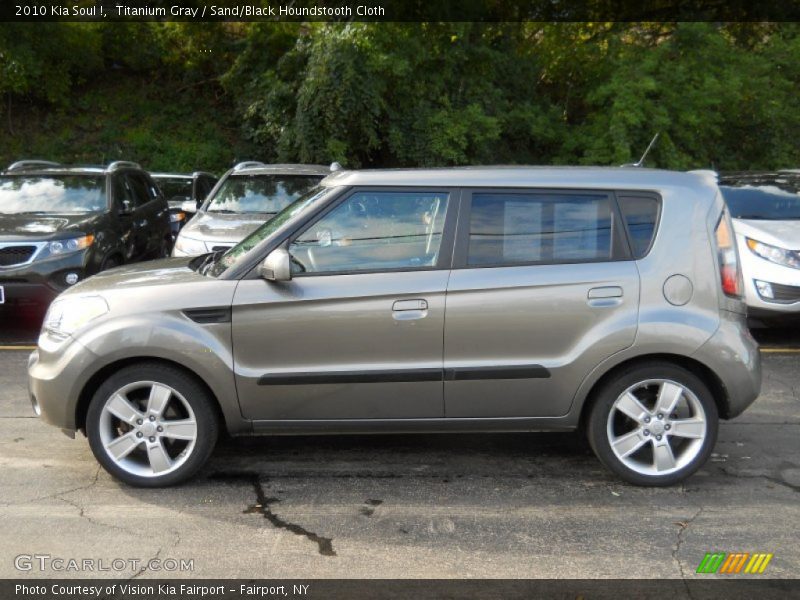 Titanium Gray / Sand/Black Houndstooth Cloth 2010 Kia Soul !