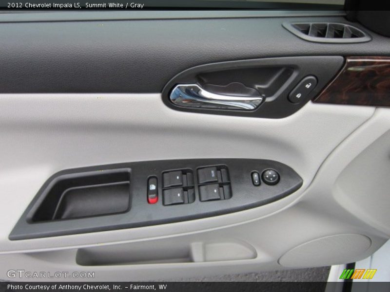 Summit White / Gray 2012 Chevrolet Impala LS