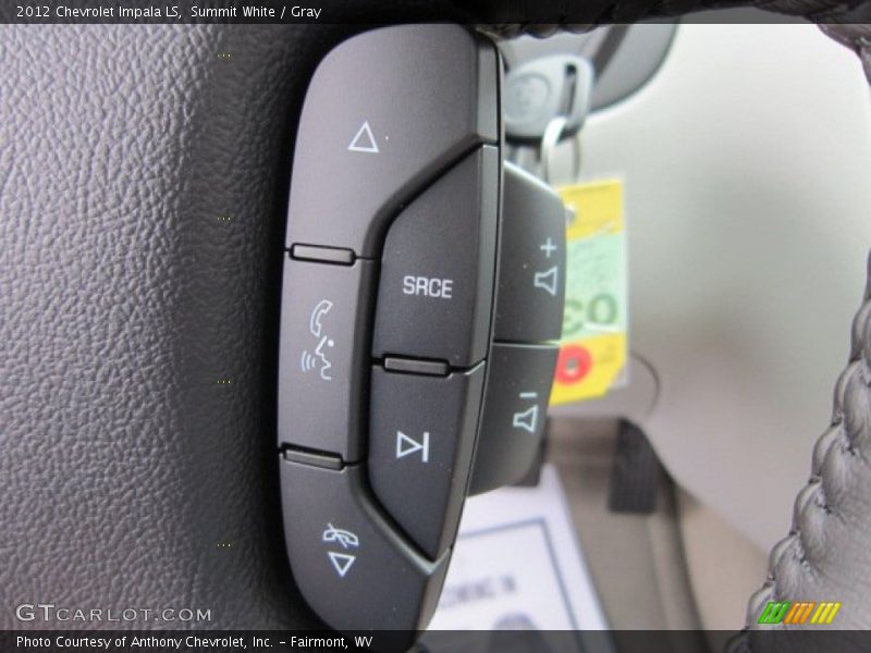 Summit White / Gray 2012 Chevrolet Impala LS