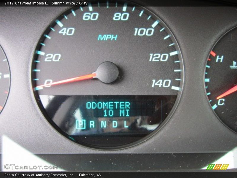 Summit White / Gray 2012 Chevrolet Impala LS