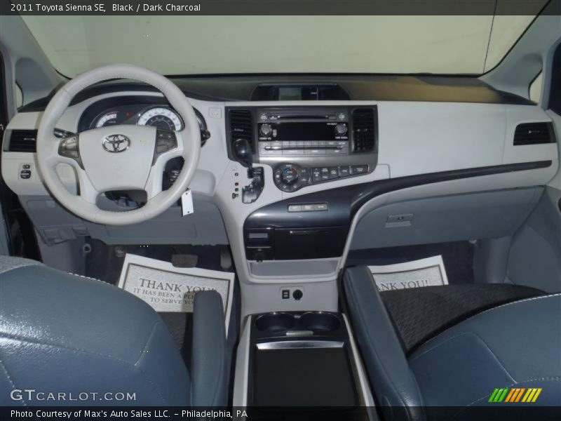 Black / Dark Charcoal 2011 Toyota Sienna SE