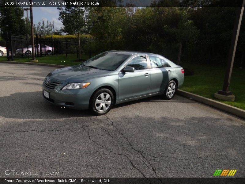 Aloe Green Metallic / Bisque 2009 Toyota Camry LE