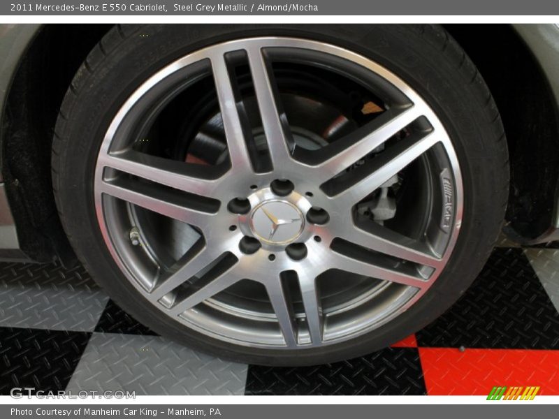 Steel Grey Metallic / Almond/Mocha 2011 Mercedes-Benz E 550 Cabriolet