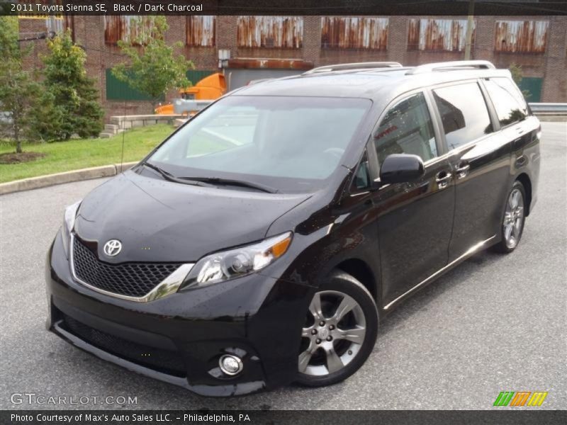 Black / Dark Charcoal 2011 Toyota Sienna SE