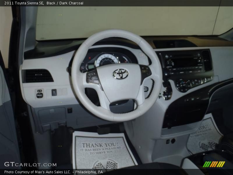 Black / Dark Charcoal 2011 Toyota Sienna SE