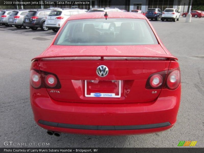 Salsa Red / Anthracite 2009 Volkswagen Jetta SEL Sedan
